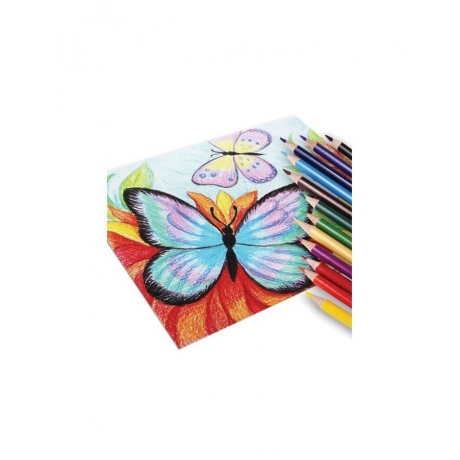 Карандаши цветные JOVI (Испания) 12 цветов, трехгранные, заточенные, картонная упаковка, 733/12 - фото 3