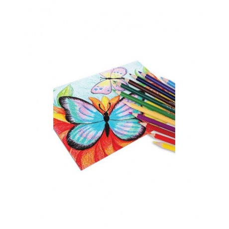 Карандаши цветные JOVI (Испания) 12 цветов, шестигранные, заточенные, картонная упаковка, 730/12 - фото 3