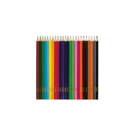 Карандаши цветные ПИФАГОР ЭНИКИ-БЕНИКИ, 24 цвета, классические заточенные, 181348 - фото 2