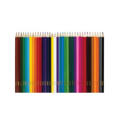 Карандаши цветные ПИФАГОР БАБОЧКИ, 36 цветов, классические заточенные, 181354 - фото 2