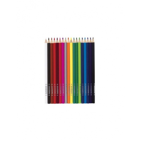 Карандаши цветные ЮНЛАНДИЯ СЛАДКИЕ ИСТОРИИ, 18 цветов, трехгранные заточенные, 181394 - фото 2