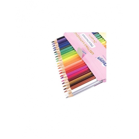 Карандаши цветные ЮНЛАНДИЯ СЛАДКИЕ ИСТОРИИ, 24 цвета, трехгранные заточенные, 181395 - фото 4
