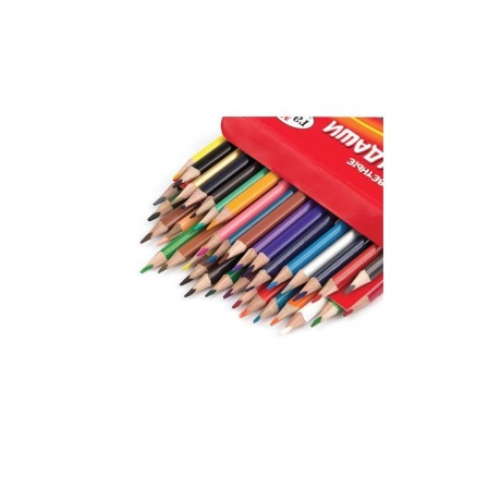 Карандаши цветные ГАММА Мультики, 36 цветов, заточенные, трехгранные, картонная упаковка, 050918_10 - фото 4