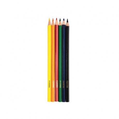Карандаши цветные ГАММА Классические, 6 цветов, заточенные, шестигранные, картонная упаковка, 050918_01, (12 шт.) - фото 2