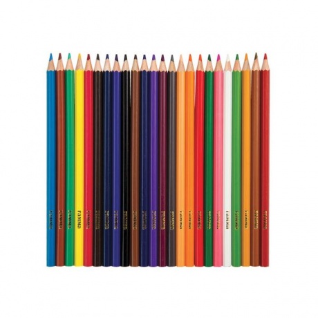 Карандаши цветные ГАММА Классические, 24 цвета, заточенные, шестигранные, картонная упаковка, 050918_04 - фото 2