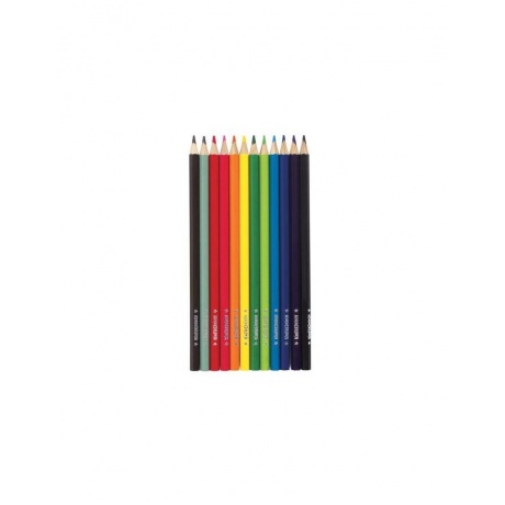 Карандаши цветные акварельные ЮНЛАНДИЯ ЮНЫЙ ВОЛШЕБНИК, 12 цветов, шестигранные, заточенные, 181402 - фото 3