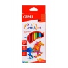 Карандаши цветные Deli ColoRun 12 цветов EC00100 (24 шт. в уп-ке...