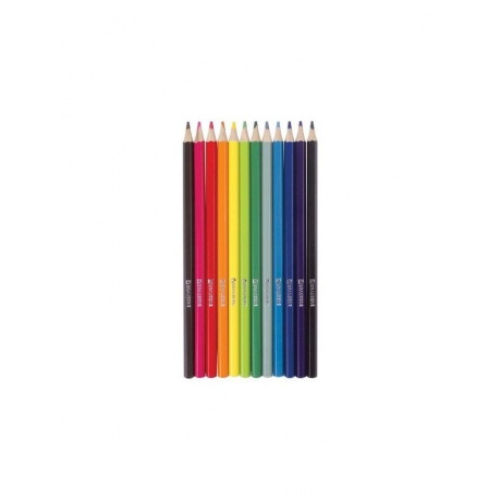 Карандаши цветные акварельные BRAUBERG АКАДЕМИЯ, 12 цветов, шестигранные, высокое качеств - фото 3