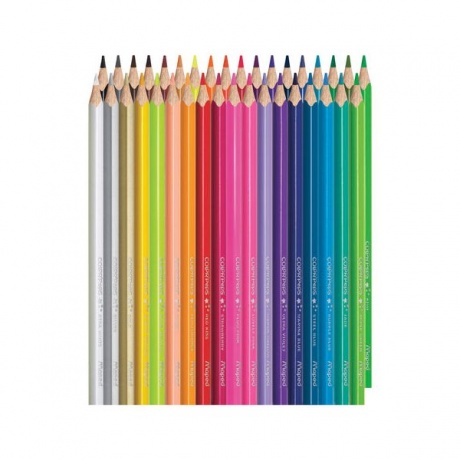 Карандаши цветные MAPED (Франция) Color Pep's, 36 цв, трехгранные, заточенные, европодвес - фото 3