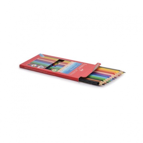 Карандаши цветные FABER-CASTELL Grip, 12 цветов, трехгранные - фото 6