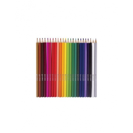 Карандаши цветные акварельные BRAUBERG АКАДЕМИЯ, 24 цвета, шестигранные,высокое качество - фото 4