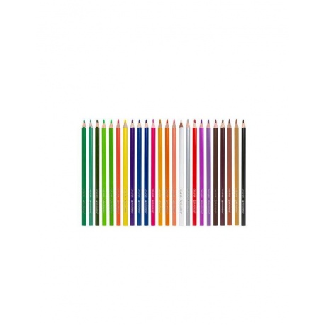 Карандаши цветные BRAUBERG PREMIUM, 24 цвета, трехгранные, грифель мягкий 3,3 мм, 181653 - фото 2