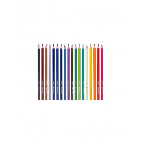 Карандаши цветные BRAUBERG PREMIUM, 18 цветов, шестигранные, грифель мягкий 3,3 мм, 181657 - фото 2