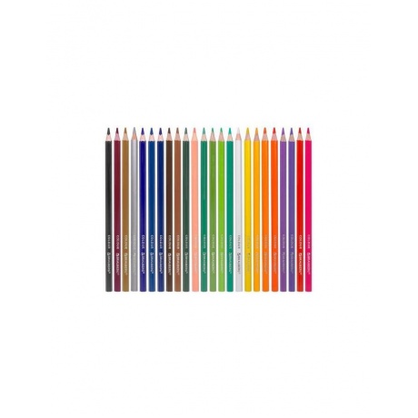 Карандаши цветные BRAUBERG PREMIUM, 24 цвета, шестигранные, грифель мягкий 3,3 мм, 181658 - фото 2