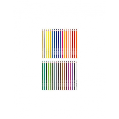Карандаши цветные BRAUBERG PREMIUM, 36 цветов, шестигранные, грифель мягкий 3,3 мм, 181659 - фото 2