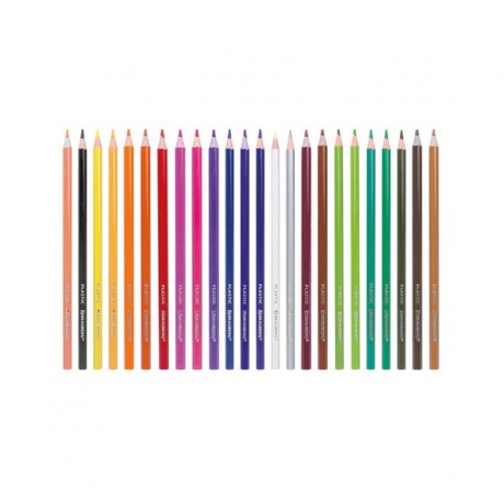 Карандаши цветные пластиковые Brauberg Premium 24 цвета 181668 - фото 2