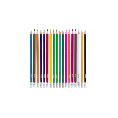 Карандаши цветные стираемые с резинкой ПИФАГОР &quot;МАГИЯ&quot;, 18 цветов, пластиковые, 181575 - фото 2