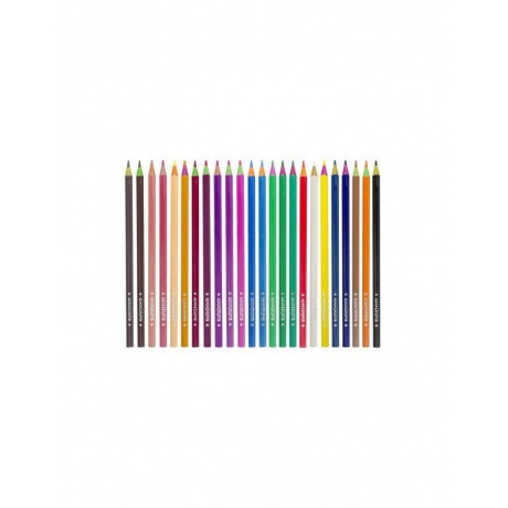 Карандаши цветные ЮНЛАНДИЯ &quot;КАРНАВАЛ&quot;, 24 цвета, пластиковые, заточенные, трехгранный корпус, 181686 - фото 2