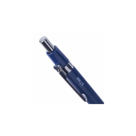Набор BRAUBERG: механический карандаш, трёхгранный синий корпус + грифели HB, 0,7 мм, 12 штук, блистер, 180494, (6 шт.) - фото 4