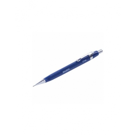 Набор BRAUBERG: механический карандаш, трёхгранный синий корпус + грифели HB, 0,7 мм, 12 штук, блистер, 180494, (6 шт.) - фото 6