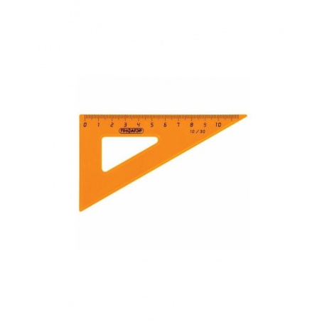 Набор чертежный малый ПИФАГОР (линейка 16 см, 2 треугольника, транспортир), непрозрачный, неоновый, пакет, 210624, (20 шт.) - фото 5