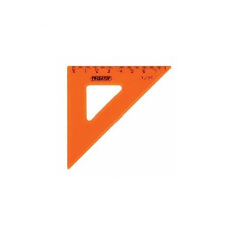Набор чертежный малый ПИФАГОР (линейка 16 см, 2 треугольника, транспортир), неоновый, европодвес, 210625, (15 шт.) - фото 5