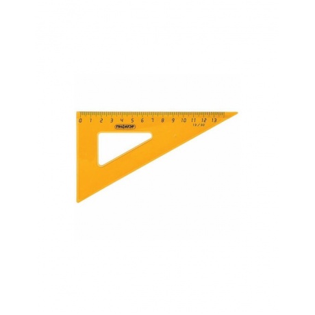 Набор чертежный средний ПИФАГОР (линейка 20 см, 2 треугольника, транспортир), прозрачный, неоновый, пакет, 210626, (12 шт.) - фото 6
