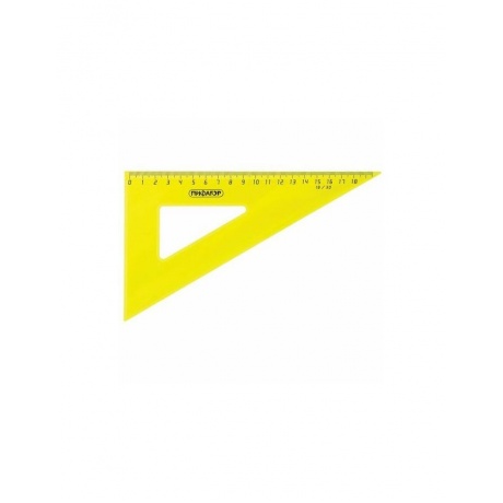 Набор чертежный большой ПИФАГОР (линейка 30 см, 2 треугольника, транспортир), прозрачный, неоновый, пакет, 210629, (10 шт.) - фото 6