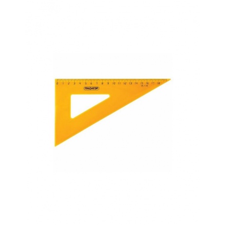Набор чертежный большой ПИФАГОР (линейка 30 см, 2 треугольника, транспортир), прозрачный, неоновый, пакет, 210629, (10 шт.) - фото 8