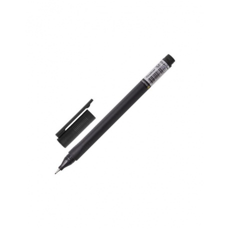 Ручка капиллярная BRAUBERG Carbon, ЧЕРНАЯ, металлический наконечник, трехгранная, линия письма 0,4 мм, FL101, (24 шт.) - фото 2