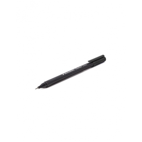 Ручка капиллярная BRAUBERG Carbon, ЧЕРНАЯ, металлический наконечник, трехгранная, линия письма 0,4 мм, FL101, (24 шт.) - фото 6