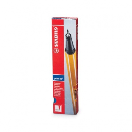 Ручка капиллярная STABILO Point, СИНЯЯ, корпус оранжевый, линия письма 0,4 мм, 88/41 - фото 2