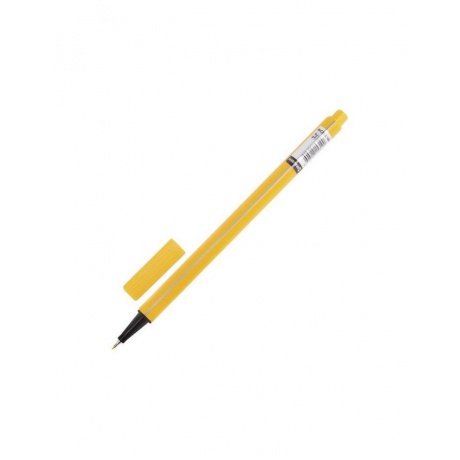 Ручка капиллярная BRAUBERG Aero, ЖЕЛТАЯ, трехгранная, металлический наконечник, линия письма 0,4 мм, FL104, (24 шт.) - фото 2