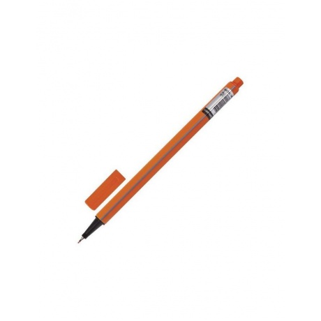 Ручка капиллярная BRAUBERG Aero, ОРАНЖЕВАЯ, трехгранная, металлический наконечник, линия письма 0,4 мм, FL105, (24 шт.) - фото 2
