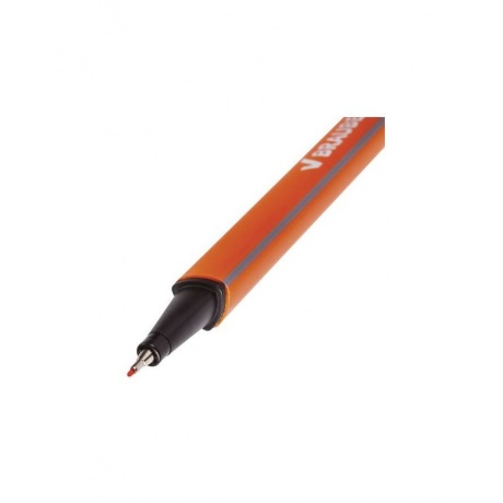 Ручка капиллярная BRAUBERG Aero, ОРАНЖЕВАЯ, трехгранная, металлический наконечник, линия письма 0,4 мм, FL105, (24 шт.) - фото 4