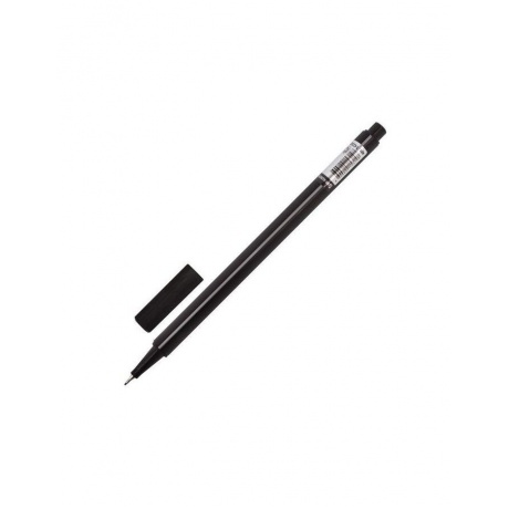 Ручка капиллярная BRAUBERG Aero, ЧЕРНАЯ, трехгранная, металлический наконечник, линия письма 0,4 мм, FL108, (24 шт.) - фото 2