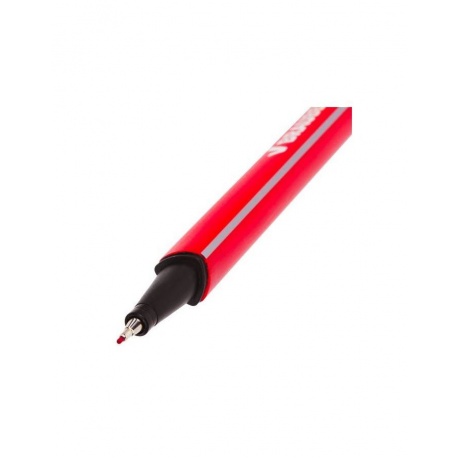 Ручка капиллярная BRAUBERG Aero, КРАСНАЯ, трехгранная, металлический наконечник, линия письма 0,4 мм, FL110, (24 шт.) - фото 4