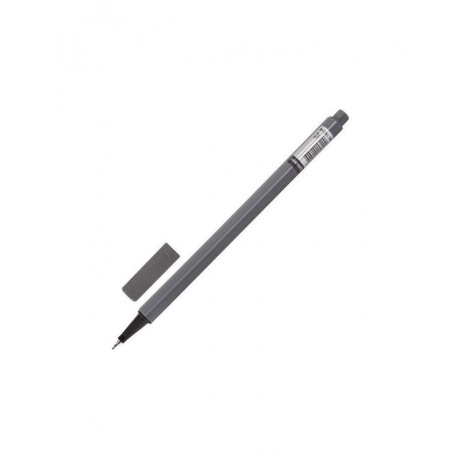 Ручка капиллярная BRAUBERG Aero, СЕРАЯ, трехгранная, металлический наконечник, линия письма 0,4 мм, FL114, (24 шт.) - фото 2