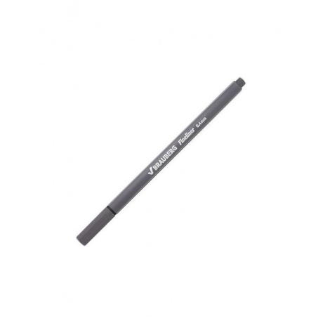 Ручка капиллярная BRAUBERG Aero, СЕРАЯ, трехгранная, металлический наконечник, линия письма 0,4 мм, FL114, (24 шт.) - фото 3