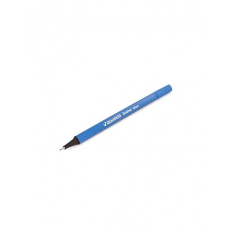 Ручка капиллярная BRAUBERG Aero, ГОЛУБАЯ, трехгранная, металлический наконечник, линия письма 0,4 мм, FL115, (24 шт.) - фото 6