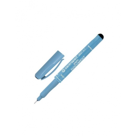 Ручка капиллярная CENTROPEN Document, ЧЕРНАЯ, трехгранная, линия письма 0,1 мм, 2631/0,1, (10 шт.) - фото 1