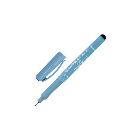 Ручка капиллярная CENTROPEN Document, ЧЕРНАЯ, трехгранная, линия письма 0,7 мм, 2631/0,7, (10 шт.) - фото 1