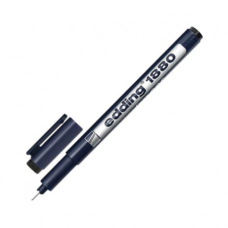 Ручка капиллярная EDDING DRAWLINER 1880, ЧЕРНАЯ, толщина письма 0,05 мм, водная основа, E-1880-0.05/1 - фото 1