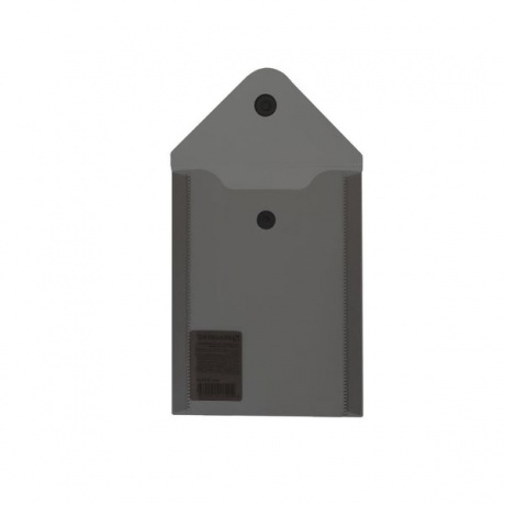 Папка-конверт с кнопкой МАЛОГО ФОРМАТА (105х148 мм), А6, черная, 0,18 мм, BRAUBERG, 227322, (40 шт.) - фото 3