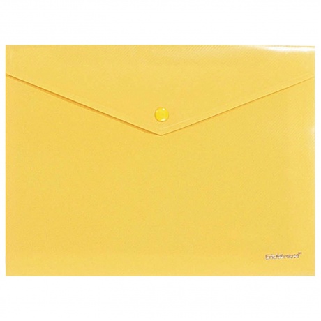 Папка-конверт с кнопкой ERICH KRAUSE Envelope, А4, до 100 листов, непрозрачная, ассорти, 0,18 мм, 42920 - фото 1