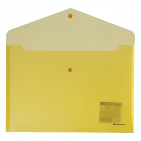 Папка-конверт с кнопкой ERICH KRAUSE Envelope, А4, до 100 листов, тонированная, ассорти, 0,18 мм, 42931 - фото 3