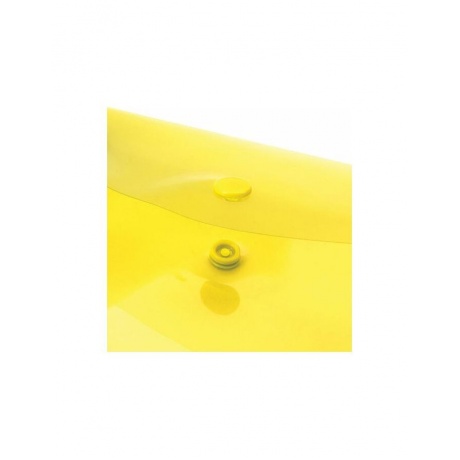 228670, (цена за 45 шт.) Папка-конверт с кнопкой BRAUBERG, А4, до 100 листов, прозрачная, желтая, 0,15 мм - фото 4