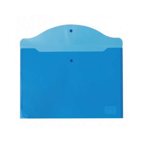 228666, (цена за 20 шт.) Папка-конверт с кнопкой БОЛЬШОГО ФОРМАТА (300х430 мм), А3, прозрачная, синяя, 0,15 мм, STAFF - фото 3