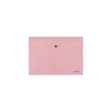 270476, Папка-конверт с кнопкой BRAUBERG Pastel, А4, до 100 листов, непрозрачная, персиковая, 0,18 мм, 270476 - фото 10