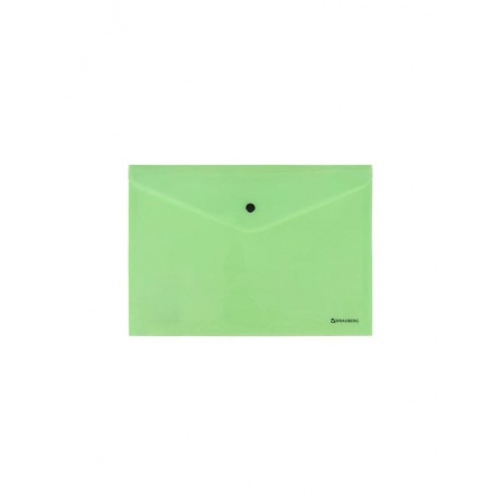 270477, Папка-конверт с кнопкой BRAUBERG Pastel, А4, до 100 листов, непрозрачная, мятная, 0,18 мм, 270477 - фото 10